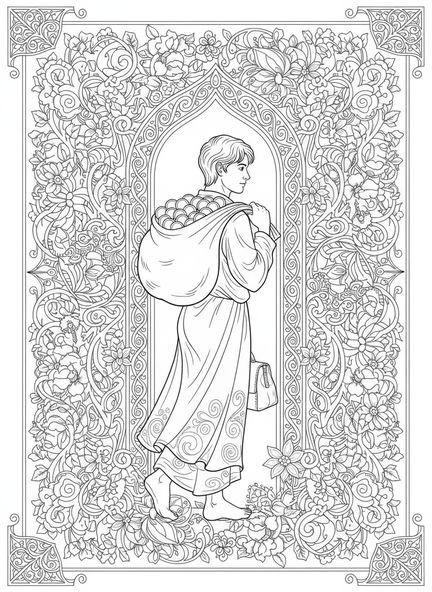 Smiling Jesus, Crucifixion coloring page for preschoolers age 3-5