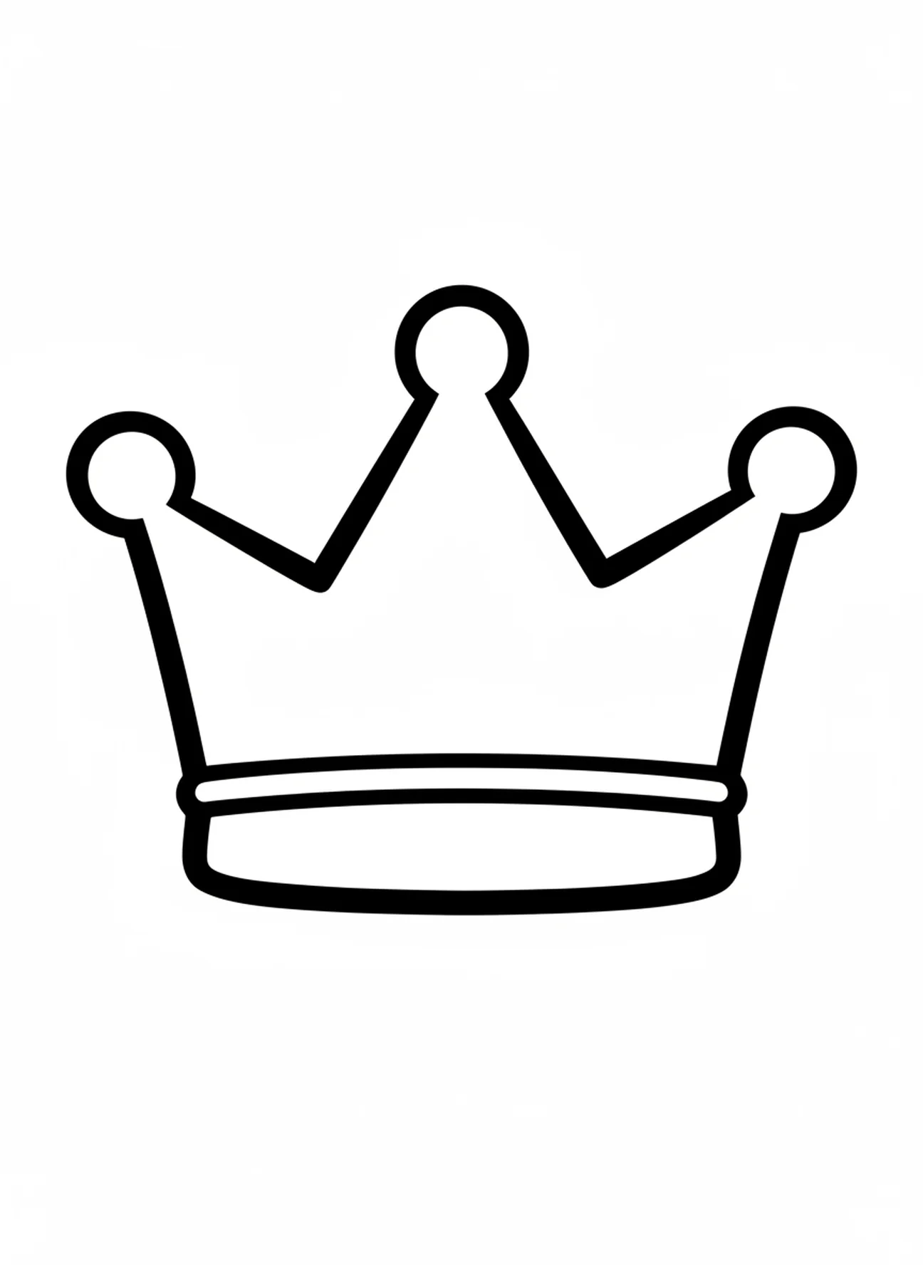 Large crown shape, David Goliath coloring page for toddlers age 2-3