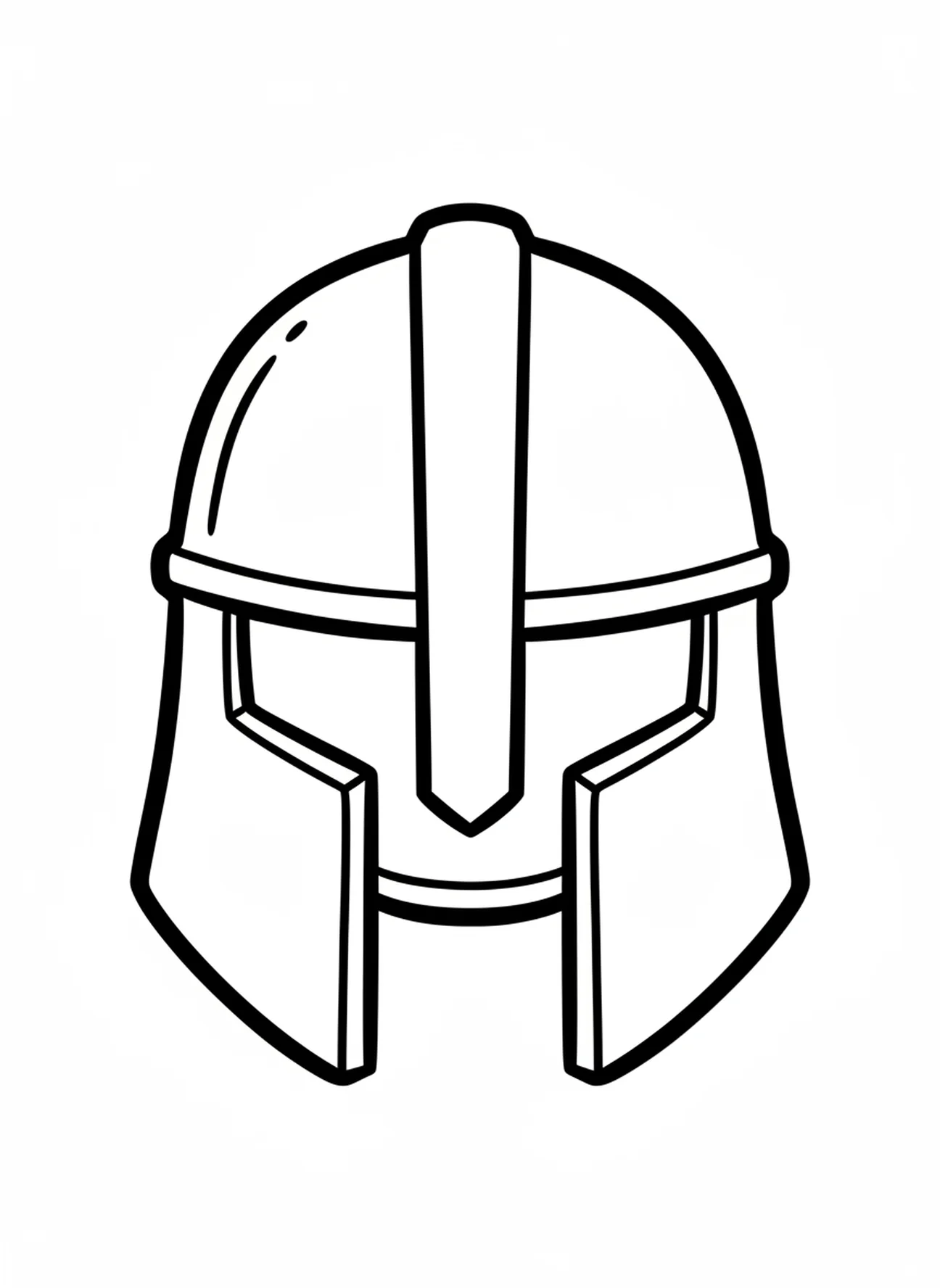 Goliath's giant helmet, David Goliath coloring page for toddlers age 2-3