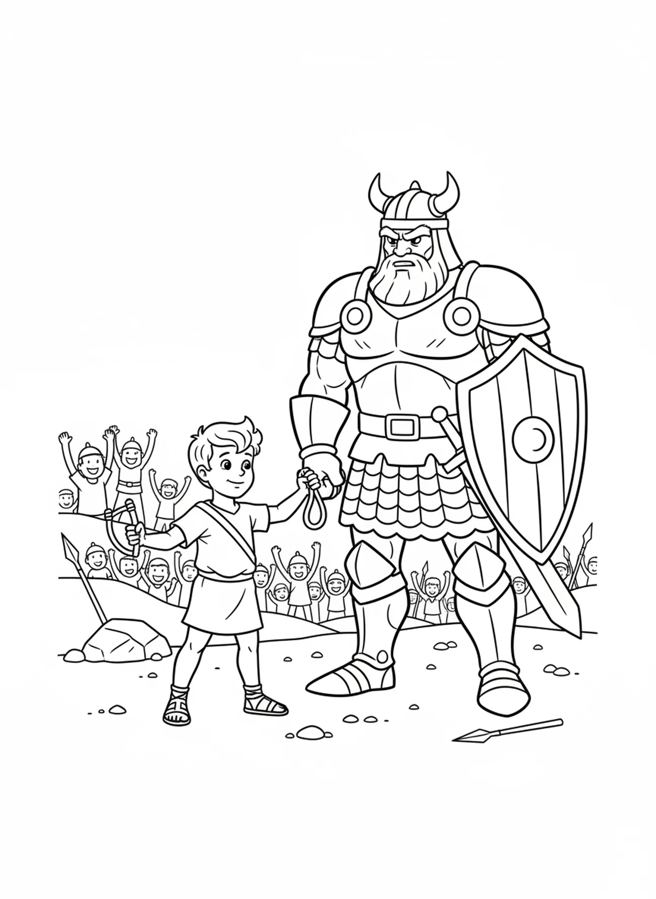 Two friendly animals walking up the ramp to the ark. Noahs Ark coloring page for preschoolers age 3-5